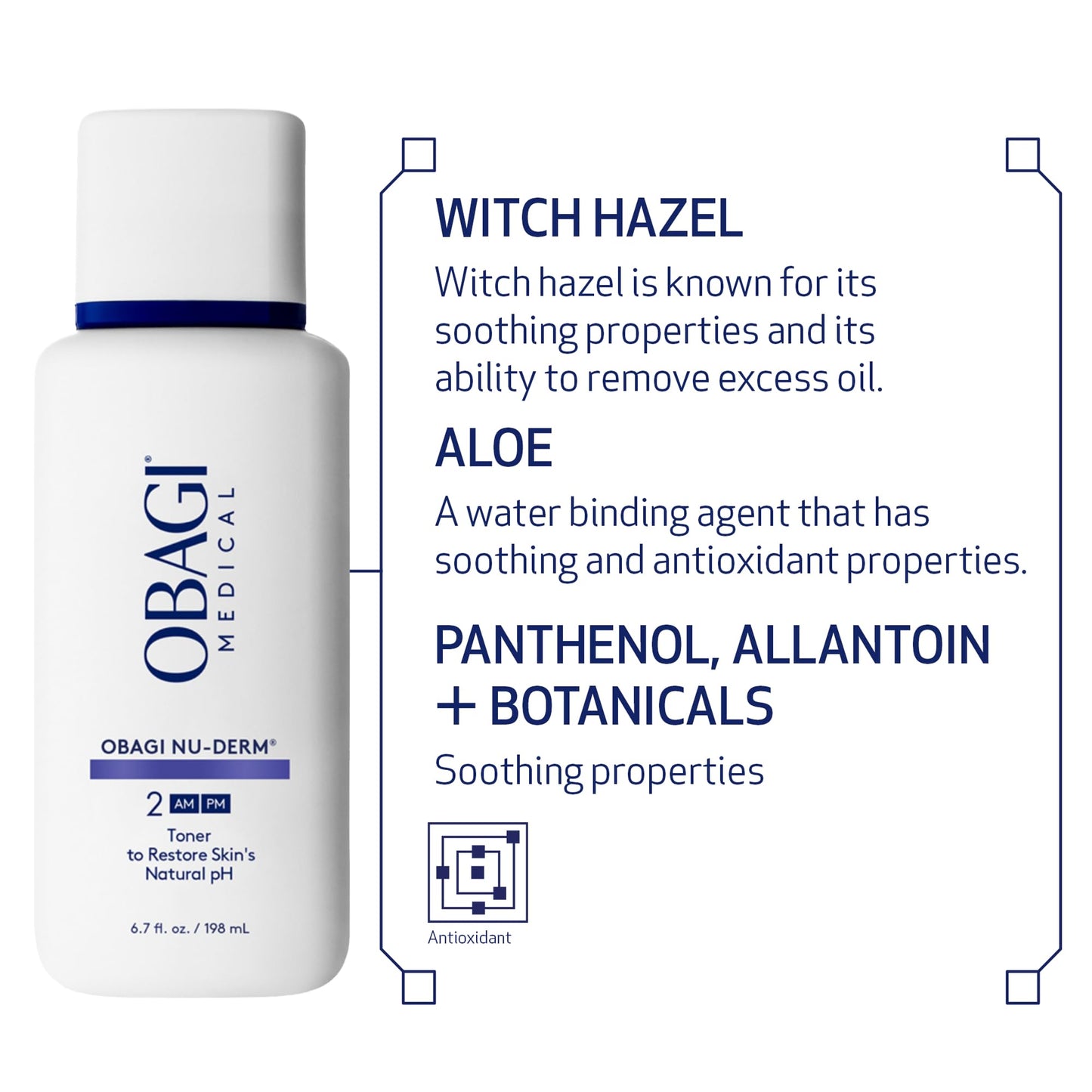 Obagi Medical Nu-Derm Face Toner for Oily Skin or Dry Skin Types, 6.7 Fl Oz
