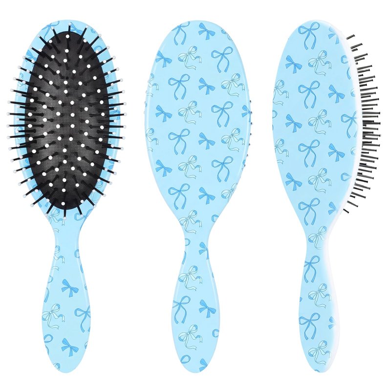 Girls Hair Brush for Women, Hair Brushes Girls Brush Pink Bow Detangling Brush for Curly Hair Pain-Free Girl Hairbrush Kids