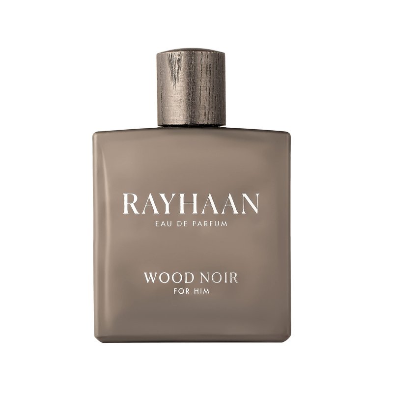 Rayhaan Wood Noir Eau de Parfum Spray for Men, 3.4 Ounce