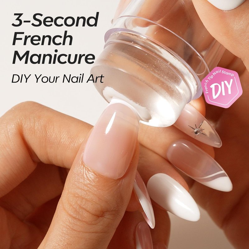 modelones French Manicure Tip Gel Polish Set, 2Pcs 15ML White Jelly Pink Gel Nail Polish Kit Light Pink Milky White French Tip Nail Base Colors Soak Off LED DIY at Home Salon for Women