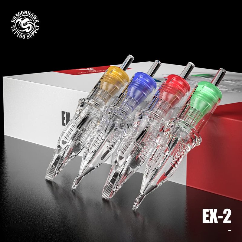 Dragonhawk 20Pcs Extreme Cartridges Disposable Tattoo Needle Standard 11 Curved Magnum(11RM)