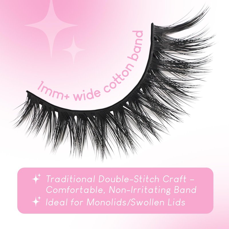 Azenlo False Eyelashes 20 Pairs Wispy Lashes Faux Mink Lashes 14mm 3D Fluffy Cat Eye Lashes （style 20-061)