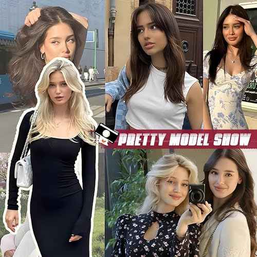 7Pcs Clip in Hair Extensions Real Human Hair, 20 Inch 110g P18/22 Ash Blonde Highlights Golden Blonde Soft Real Human Hair Extensions Clip ins, Double Weft Hair Extensions Real Human Hair for Women