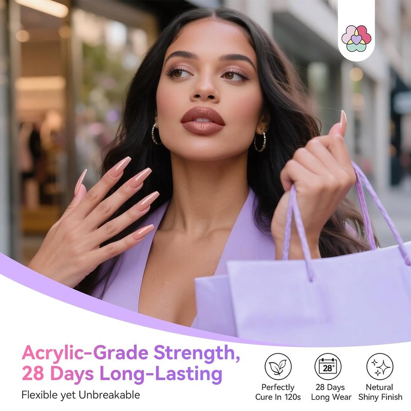 SAVILAND Poly Extension Gel Nail Kit - 15 Hema-Free Colors | Long-Lasting UV Light & Slip Solution for DIY Nail Art
