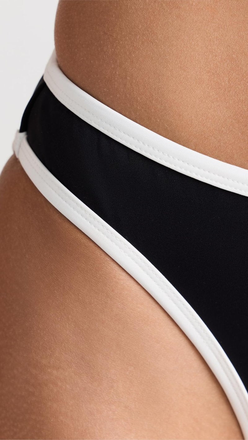 Good American Women's Better Bikini Bottoms, Black001, 4X