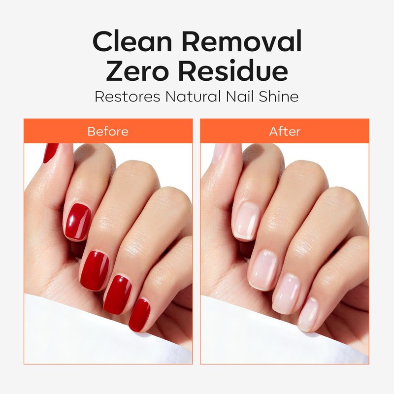 Modelones Nail Polish Remover Wraps, 80 PCS Professional Acetone U V Gel Nail Polish Remover Soak-off Lint-Free Cotton Foil Wipe Pads Gentle Manicure Removal Tools with Aloe Vera Extract