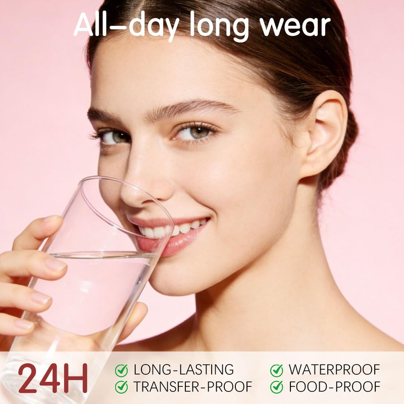 Maksure Double-Ended Lip Gloss – Nourishing Tinted Lip Oil for a High-Shine Finish, Plumps, Non-Sticky, Moisturizes Dry Lips, Vegan & Cruelty-Free Lip Makeup (05 Red Brown)