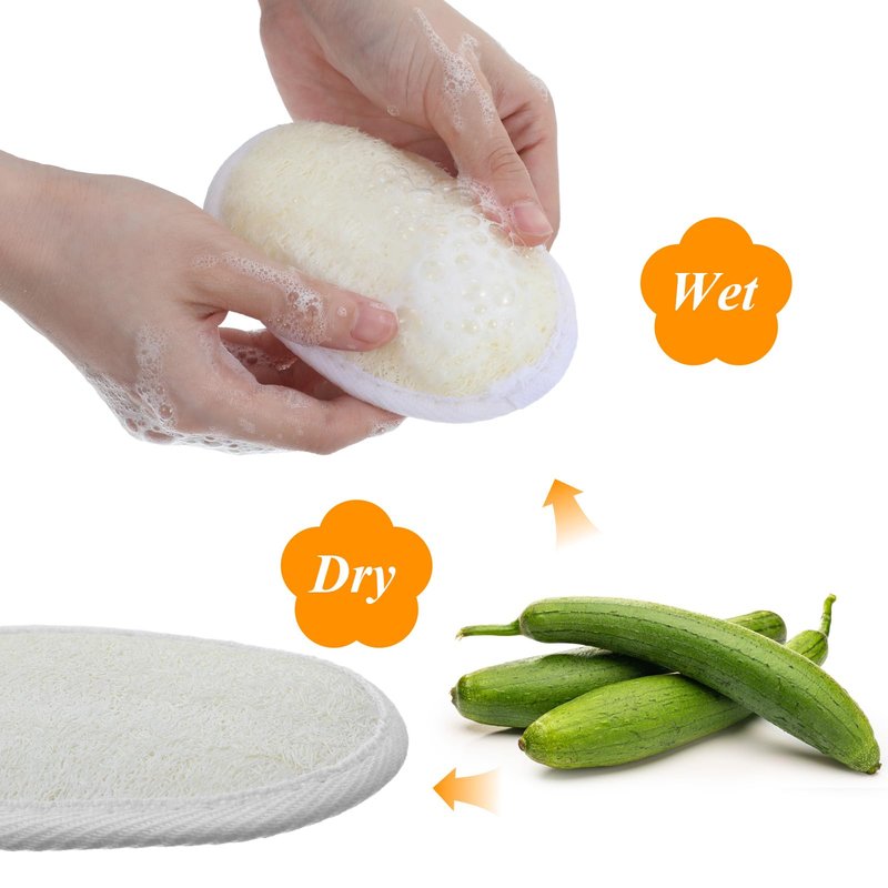 Afcabakila 24 Pcs Loofah Pack Loofah Pads Bulk Exfoliating Pad Body Scrubber Bath Scrubber Bath Shower Spa Gentle Cleansing for Men Women Shower Baths and Spa Travel