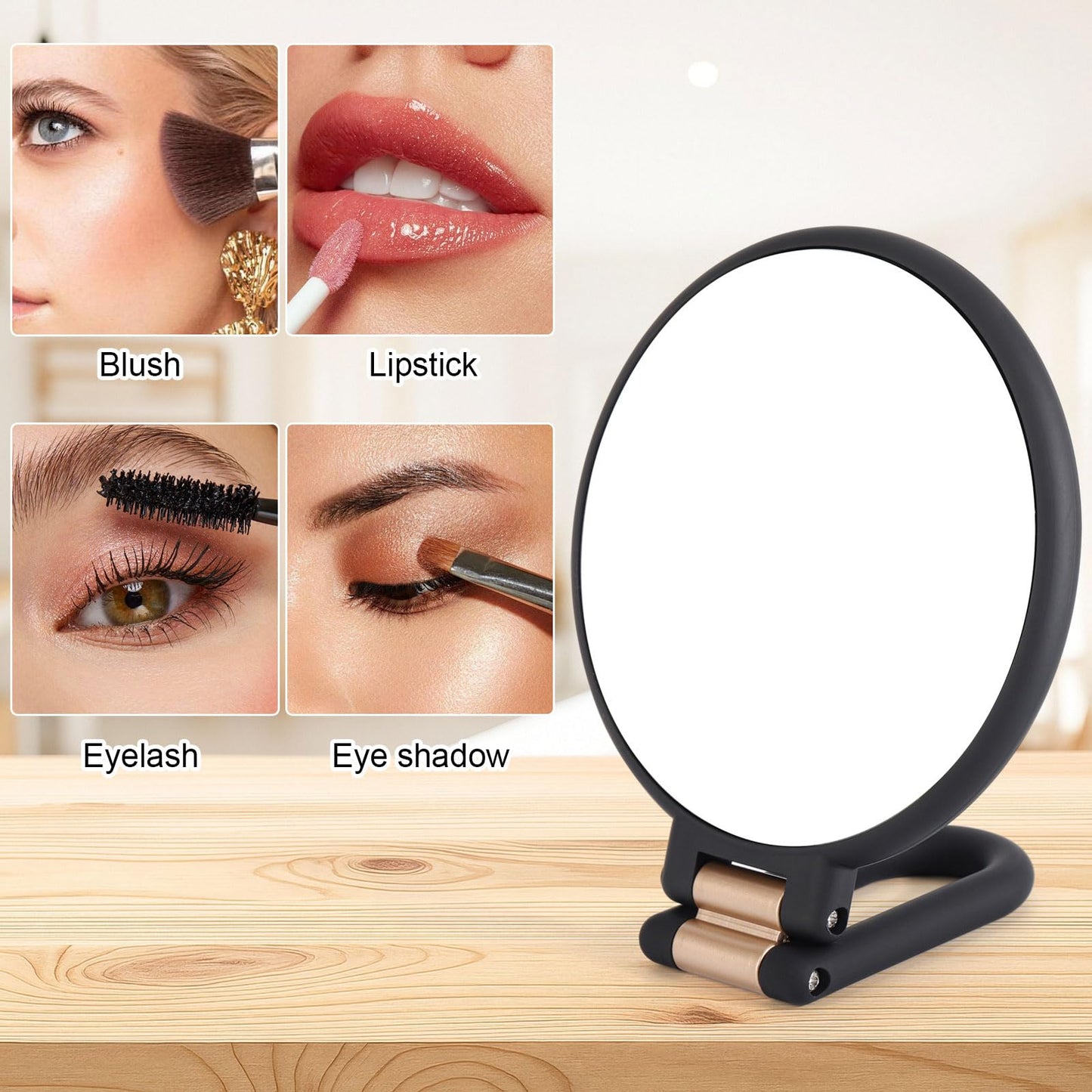Tbestmax 1X/10X, 1X/20X Magnifying Mirror, Double Side Handheld Mirror Foldable Travel Mirror for Makeup - 2 Pack