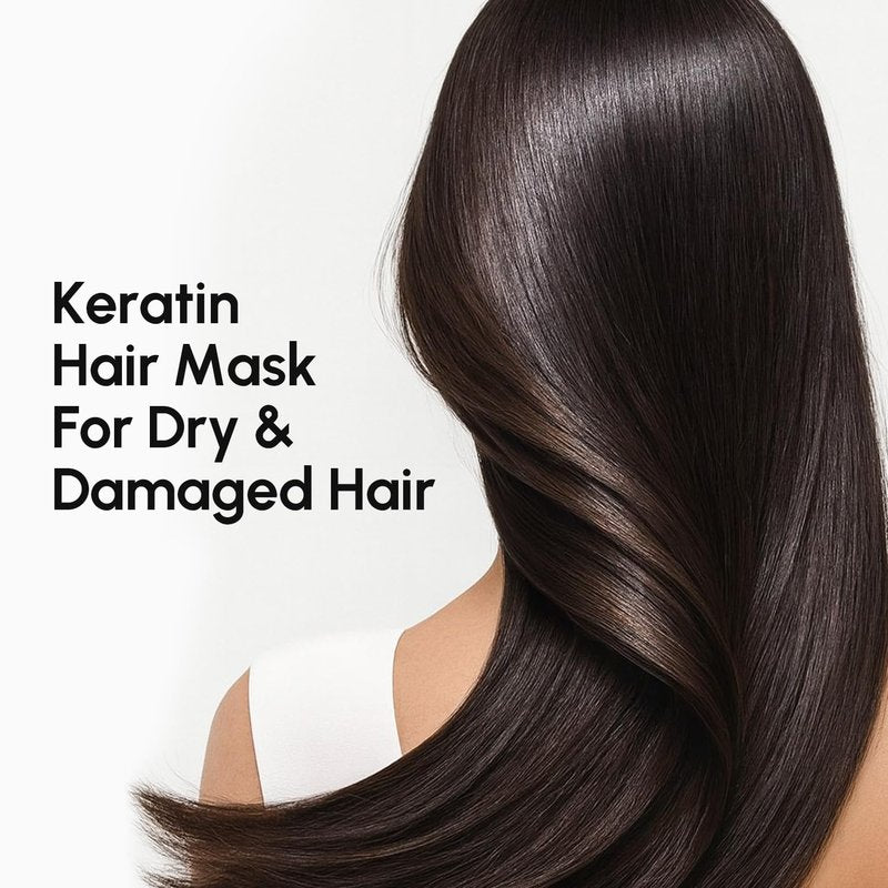 Deep Conditioning Hair Mask | Keratin Treatment for Damaged Hair – Hydrating & Repairing – Ideal for Dry, Curly Hair