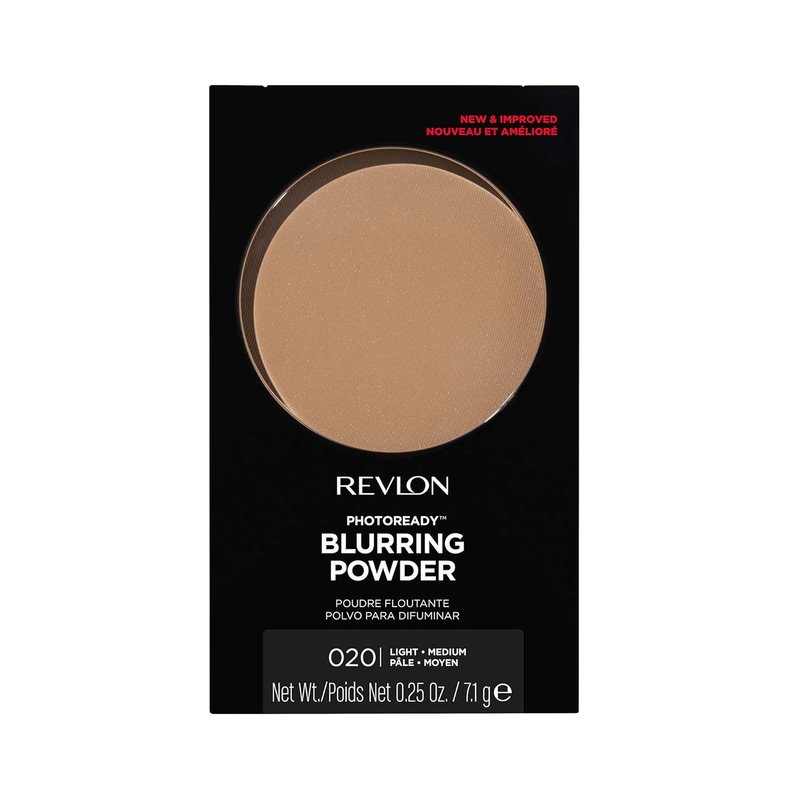 Revlon PhotoReady Blurring Face Powder - Longwear, Oil-Free Makeup for Flawless Finish | 0.25 oz, Light Medium