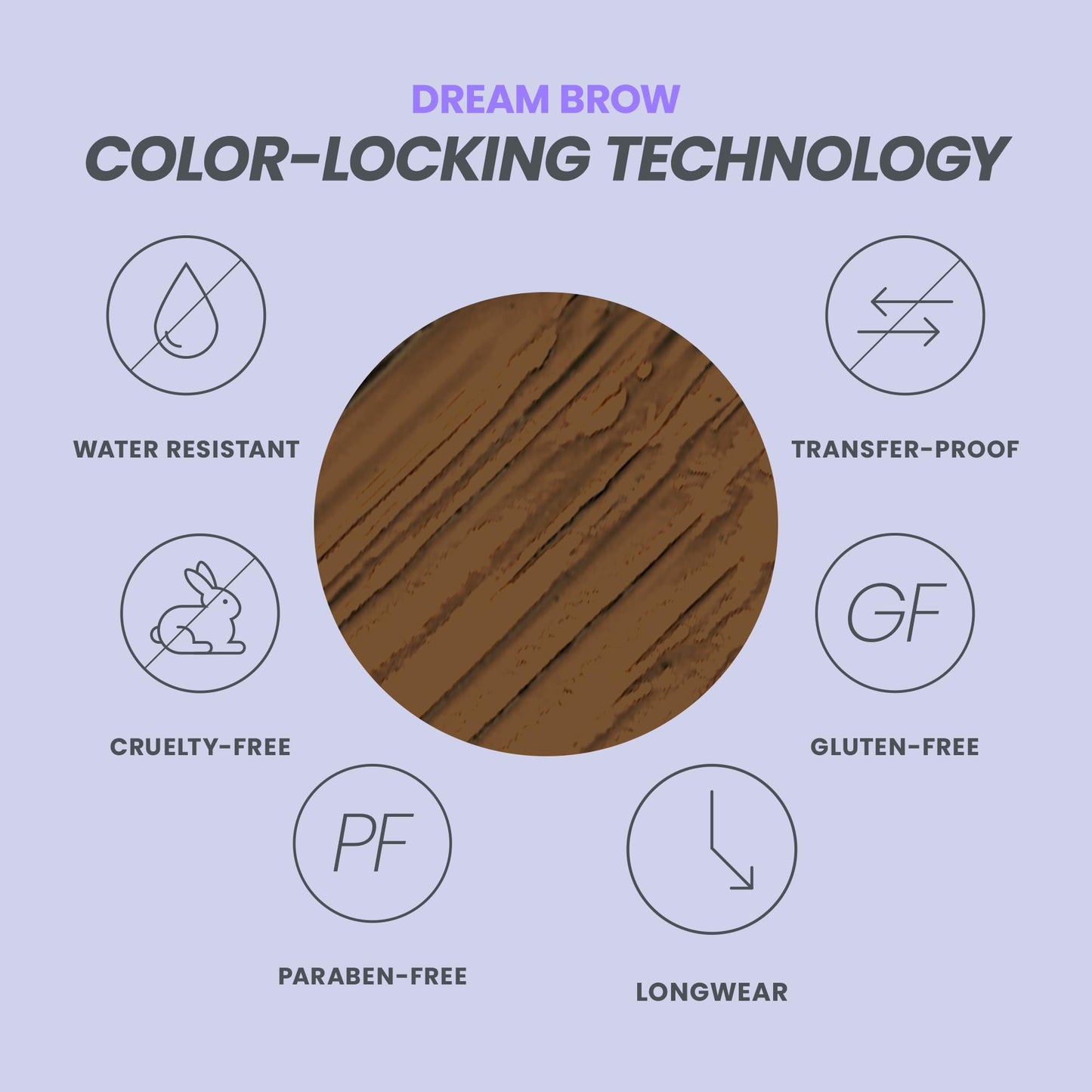 Wonderskin Dream Brow Eye Brow Gel, Long Lasting Eyebrow Gel, Water-resistant, Transfer Proof Tinted Filler Eyebrow Mascara (Brunette)