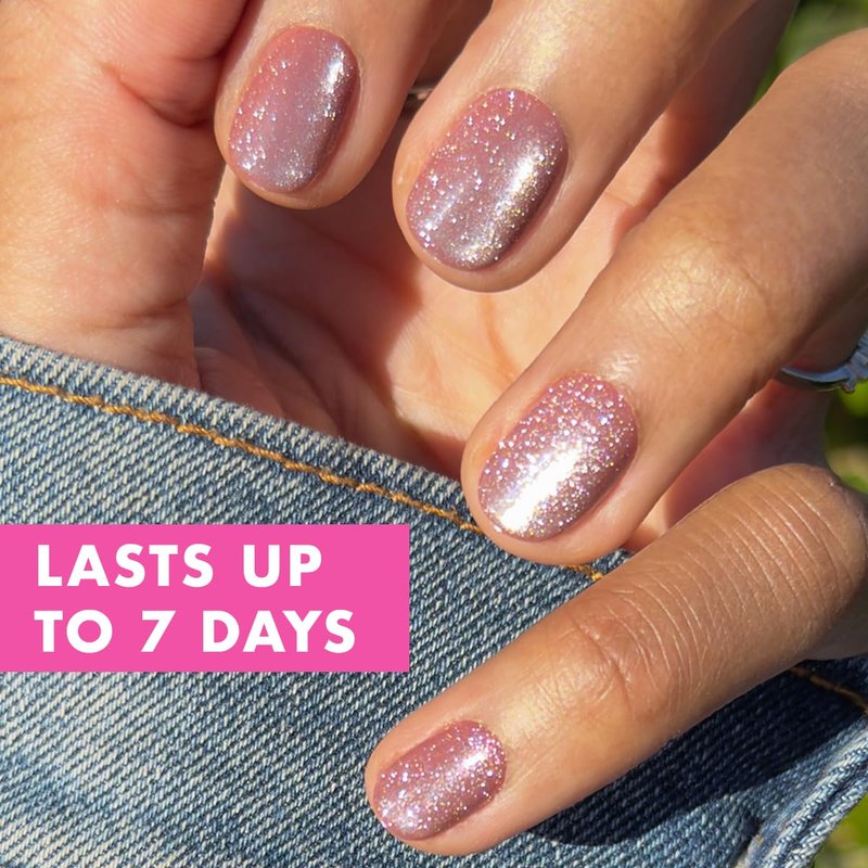 Olive & June Effects Super Stick Mani Press On Nails | Extra Short Round | No Glue Needed | 32 Tab Nails in 16 Sizes | Non-Toxic Tabs | Easy On-Off Non-Damaging Real Look | 7-Day Wear | Shacket Velvet