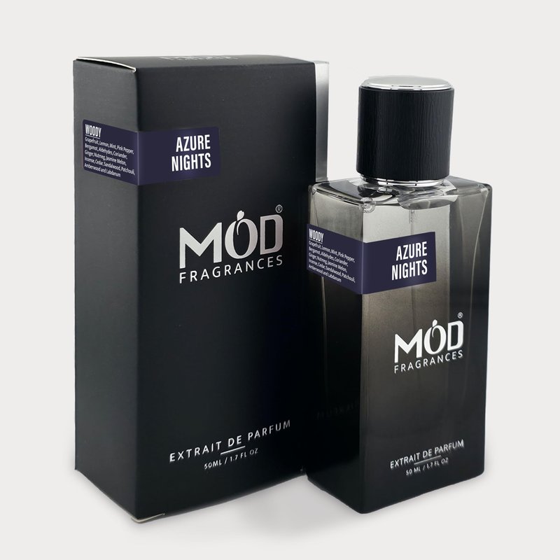 Azure Nights Perfume For Men - Inspired By Bleu De Designer Perfume Long Lasting Woody Fragrance Extrait De Parfum 50ml