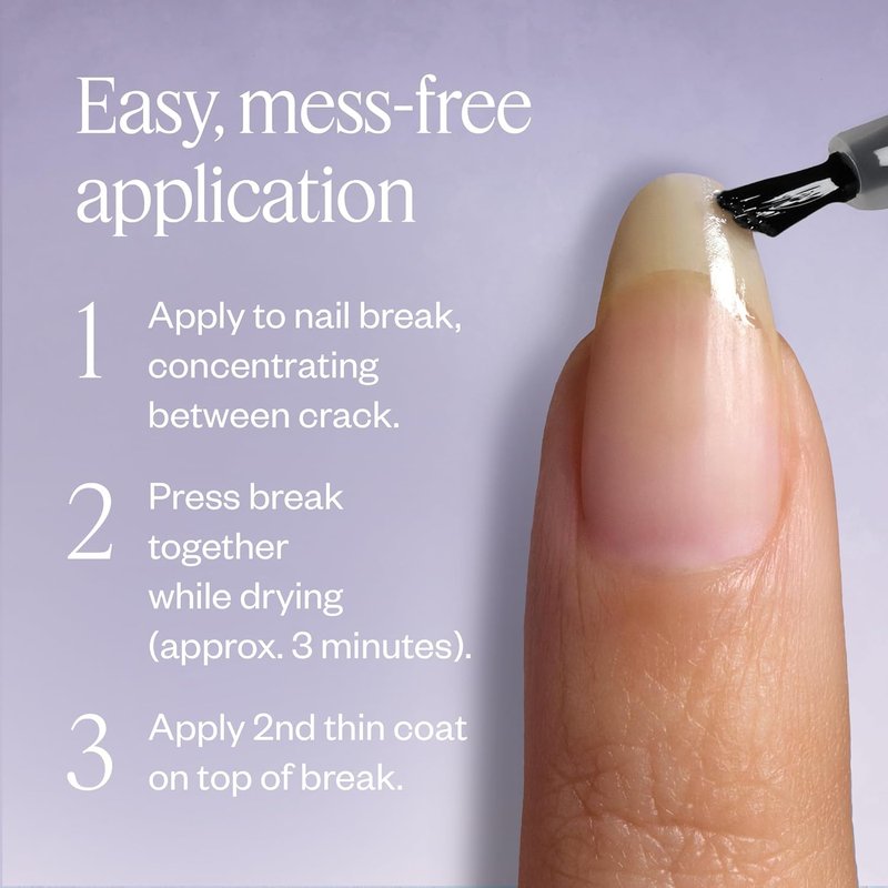essie Break Fix Liquid Nail Patch, Nail Repair for Damaged Nails, 0.23 fl oz