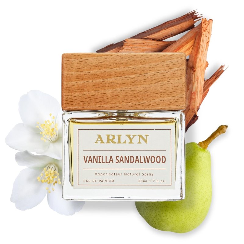 ARLYN Vanilla Sandalwood Eau De Parfum Inspired by Amo.ua.ge Guid.a.nce, Long-Lasting Perfume for Men and Women, Vegan & Eco-Conscious with Clean Ingredients, Pear, Rose, Saffron - 50ml / 1.7 oz