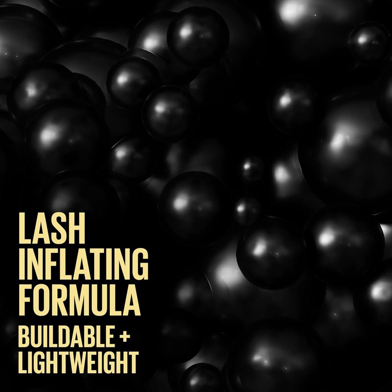 Maybelline The Colossal Bubble Mascara - Buildable Volume & Length for Bold, Separated Lashes | Blackest Black, 1 Count