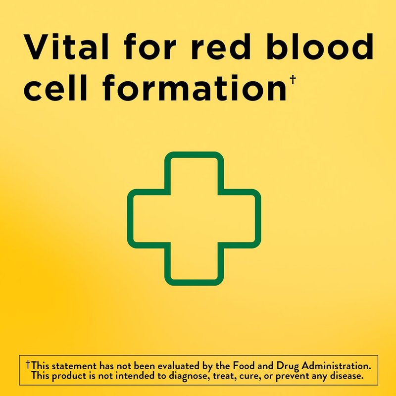 Iron Supplements for Red Blood Cell Support - Nature Made 65 mg Ferrous Sulfate | 180 Tablets