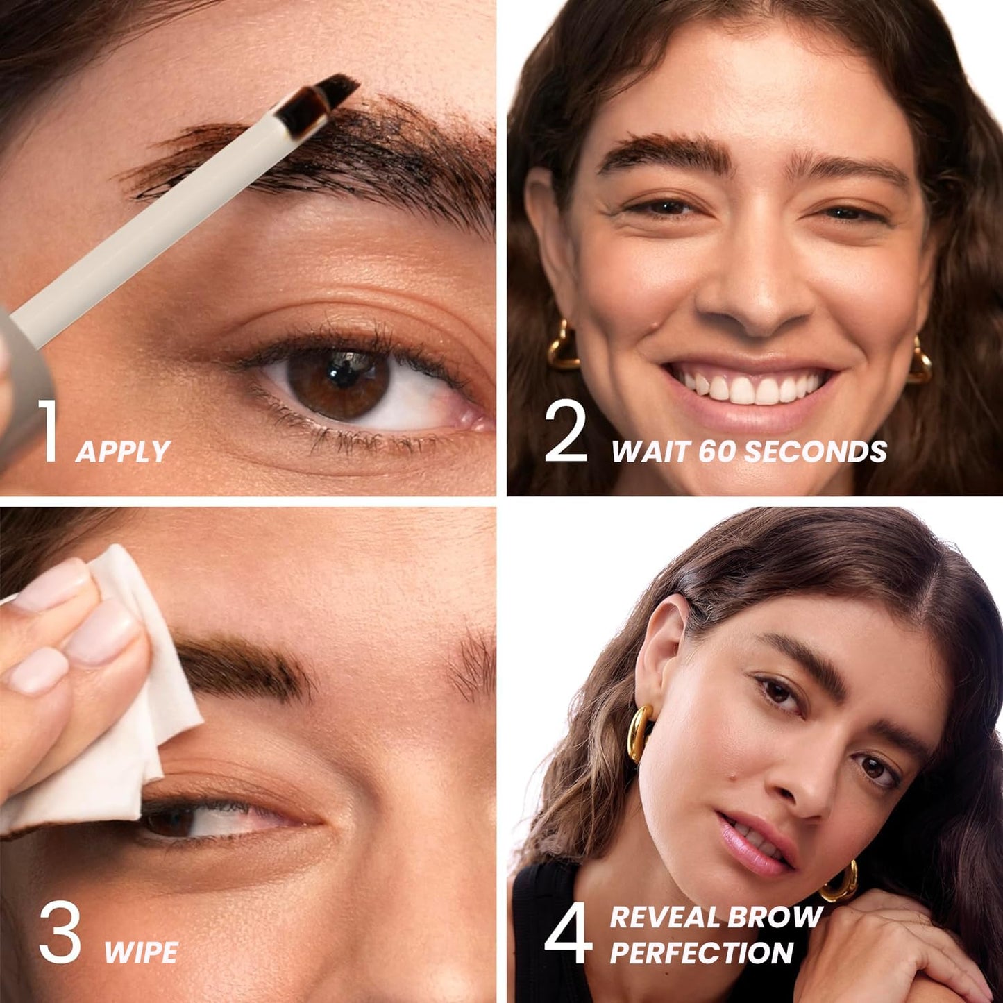 Wonderskin 1440 Eyeliner - Waterproof & Smudge-Proof Liquorice Shade | Long-Lasting Brow Stain & Go Masque (Brunette)