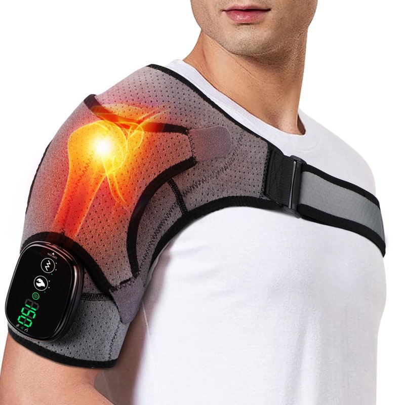 Shoulder Heating Pads for Rotator Cuff Pain, Heated Shoulder Wrap Brace for Men Women