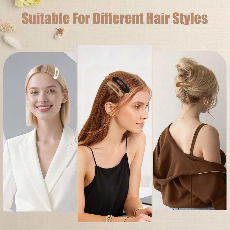Maeups Flat Hair Clips for Women - 12 Pack Matte Non-Slip Flat Claw Clips for Thin Hair, 6 Colors Daily Use Hair Clips Flat Design Comfort Clips