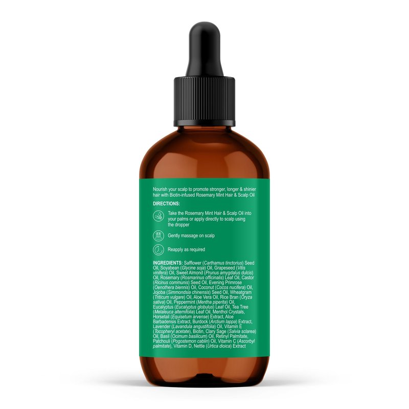 Botanic Hearth 100% Pure Rosemary Mint Oil For Hair Growth & Hair Treatment Oils 2 Fl Oz | Infused with coconut Oil | Hair Oil Repairs Dry Damaged Hair, Strengthening, Healthier | All Hair Types
