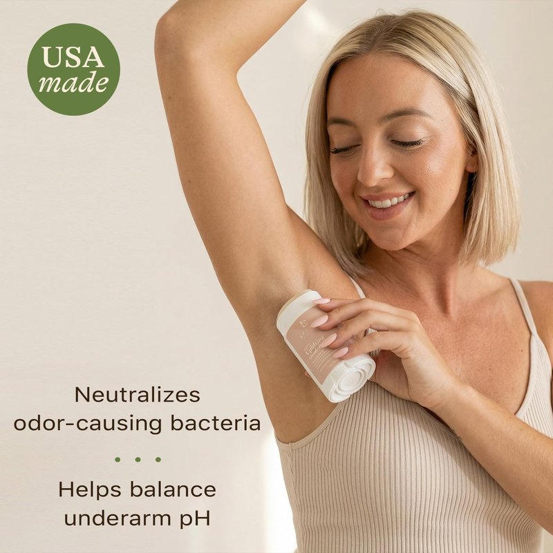 Aluminum Free Deodorant for Women – USA Made Natural Magnesium Deodorant with 55% Organic Ingredients, Baking Soda Free, Long-Lasting All-Day Odor Protection, Non-Irritating for Kids & Sensitive Skin