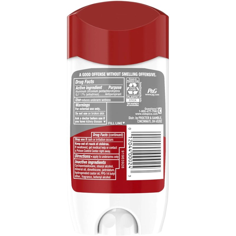 Old Spice Antiperspirant and Deodorant for Men, High Endurance, Game Day Long Lasting Stick, 3 Oz (Pack of 6)