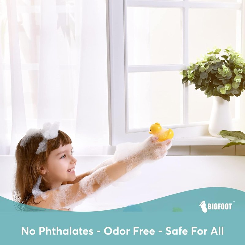 BigFoot Clear Shower Curtain Liner - Odorless Waterproof PEVA | 72x72 Washable with Magnets