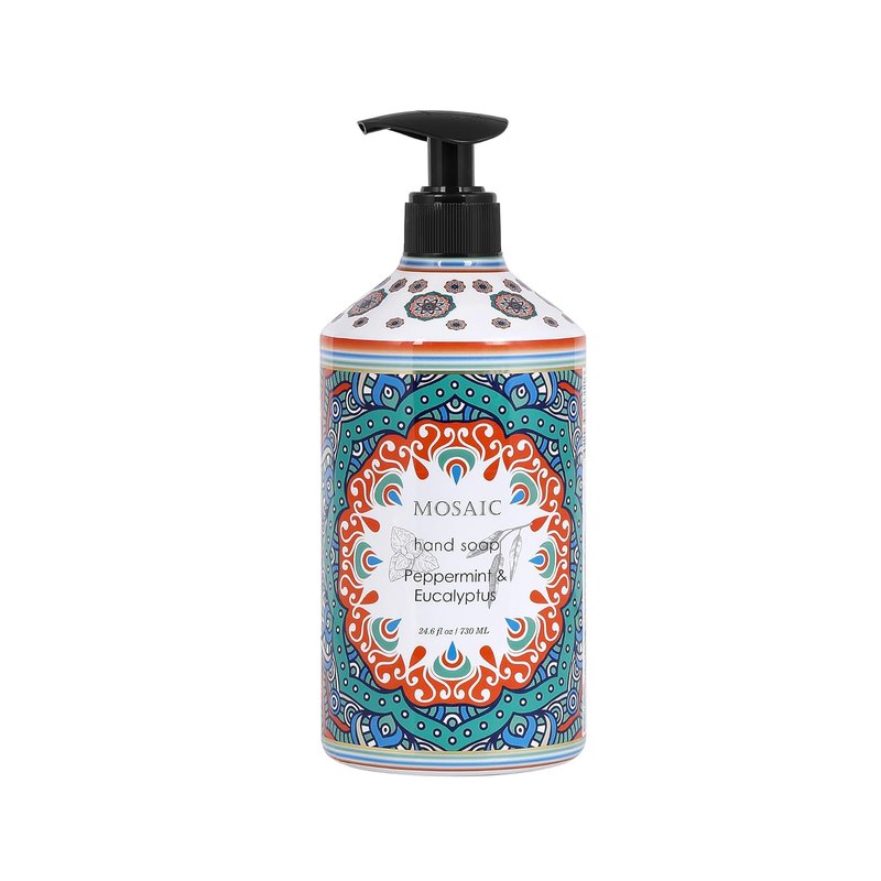 Anatolia Daphne Liquid Hand Soap Gift Set - Lavender, Almond & Argan, Peppermint & Eucalyptus, Chamomile | 4 x 24.6 Fl Oz Bottles