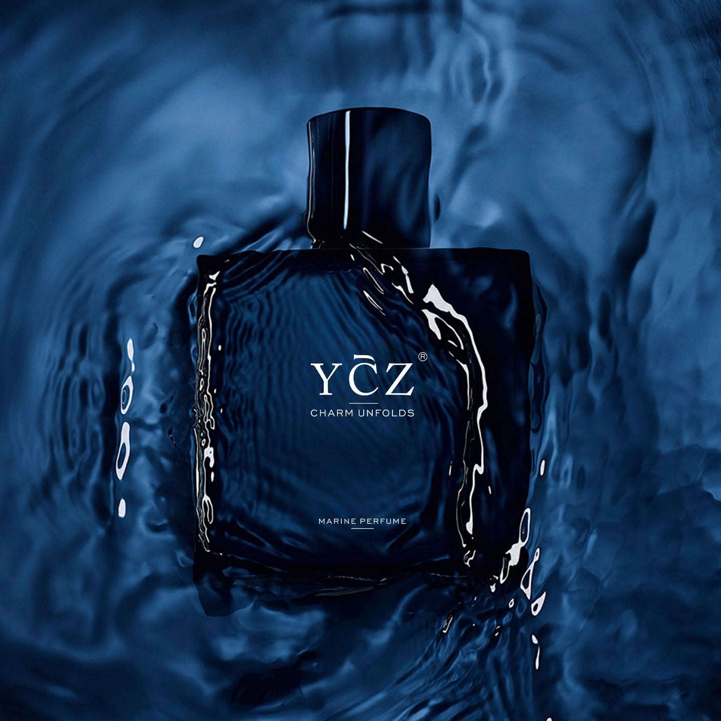 Ycz Charm Unfolds Marine Perfume for Men, 3.4 oz. Long Lasting Eau De Parfum Cologne For Men, Oriental Woody Fragrance - Ideal Special Occasions, Making it the Ideal gentlemen’s Gift