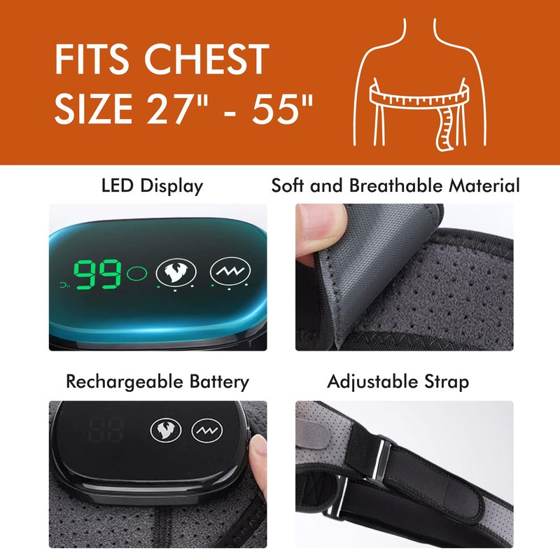 EpixCare Shoulder Heating Pad Massage - 3 in 1 Cordless Electric Vibration Heated Brace Compression Wrap Massager - Warmer Device to Support Deep Tissue Relief Therapy Rotator Cuff Pain Frozen Arm
