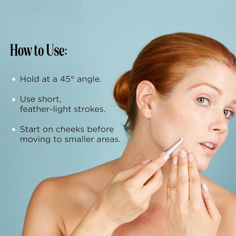 Professional-Grade Dermaplaning Tool – Designed for Precision Exfoliation with Light Pressure – Removes Peach Fuzz & Dead Skin