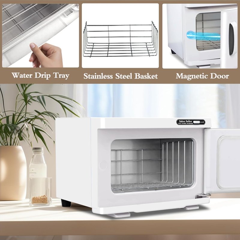 Salon Señor Small Towel Warmer - Fast Heating Hot Towel Cabinet for Massage & Facial Care