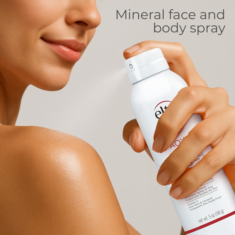 EltaMD UV AOX Mist Mineral Sunscreen Spray SPF 40, Broad Spectrum Face and Body Sunscreen with Zinc Oxide, 100% Mineral Active, Hydration Boost with Antioxidants, Moisturizer with SPF 40, 5 oz