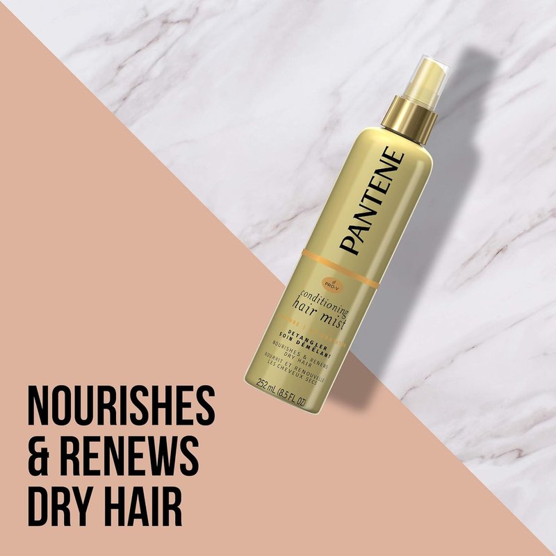 Pantene Pro-V Moisture Conditioning Mist - Nourishing Detangler, 8.5 fl oz | Hydrating Hair Care