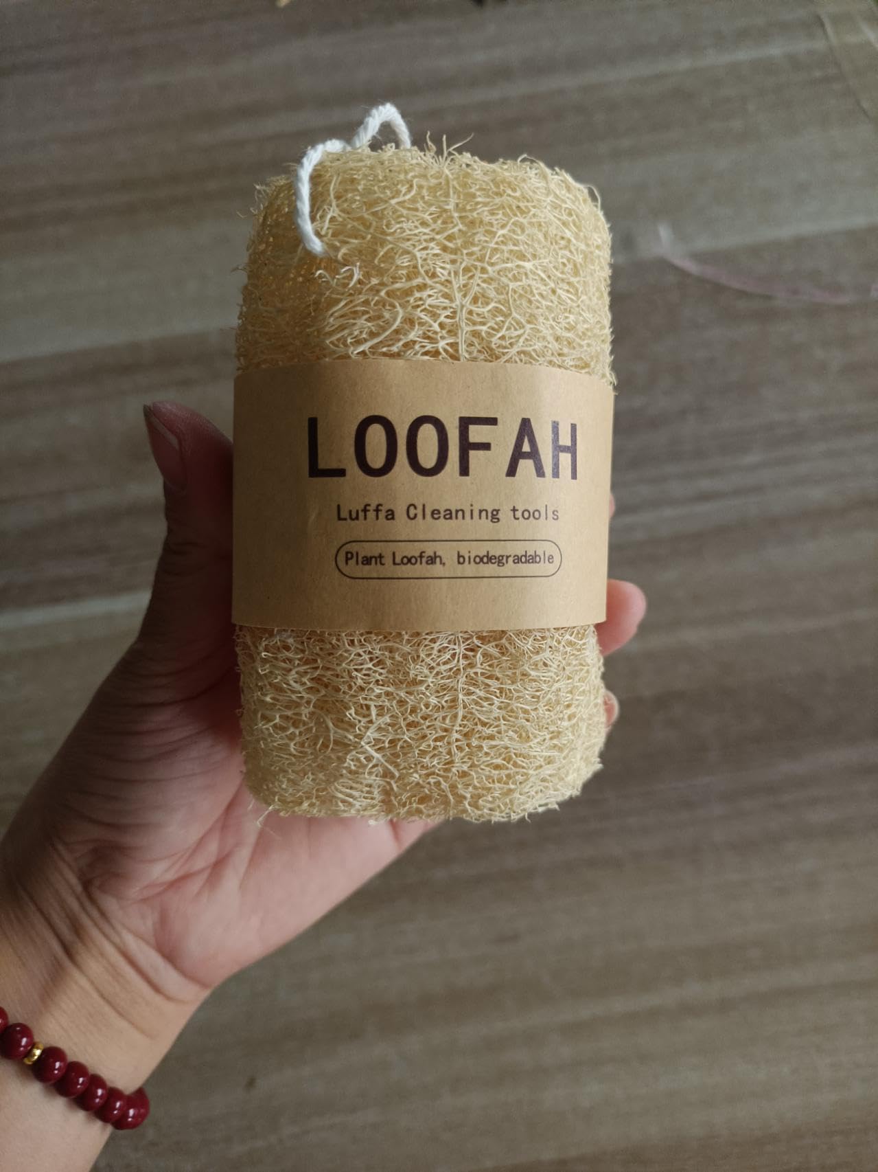 Spoojie Natural Egyptian Loofah Sponge (2-Pack) - Exfoliating Body Scrubber for Women & Men, Organic Plant-Based Bath Sponge for Face, Body & Back Cleaning - Gentle Exfoliation for Soft Skin