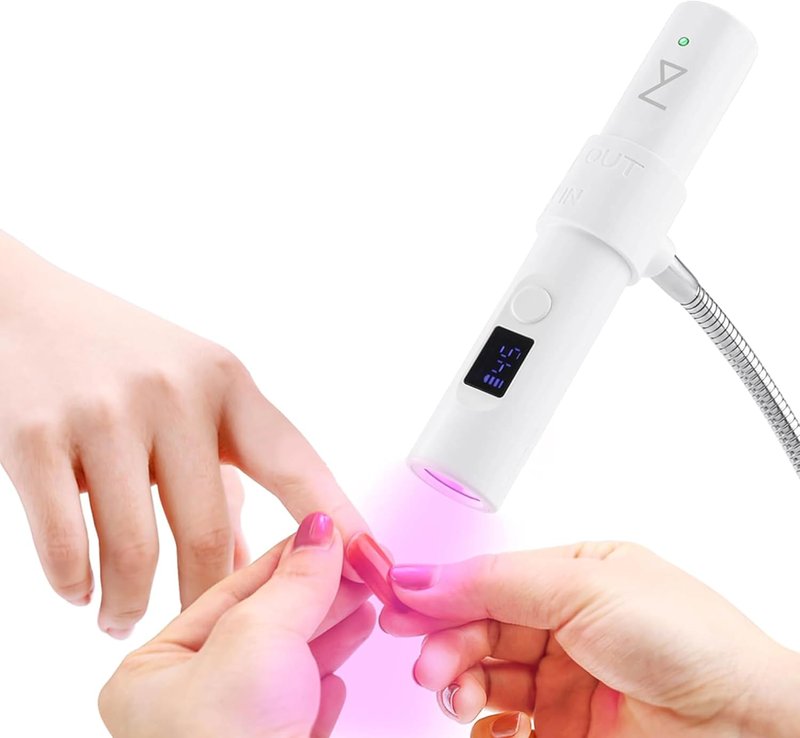 GlamCure GO Nail Flash Cure Lamp - Focus Beam Technology, Touch Screen, Portable LED & UV Light