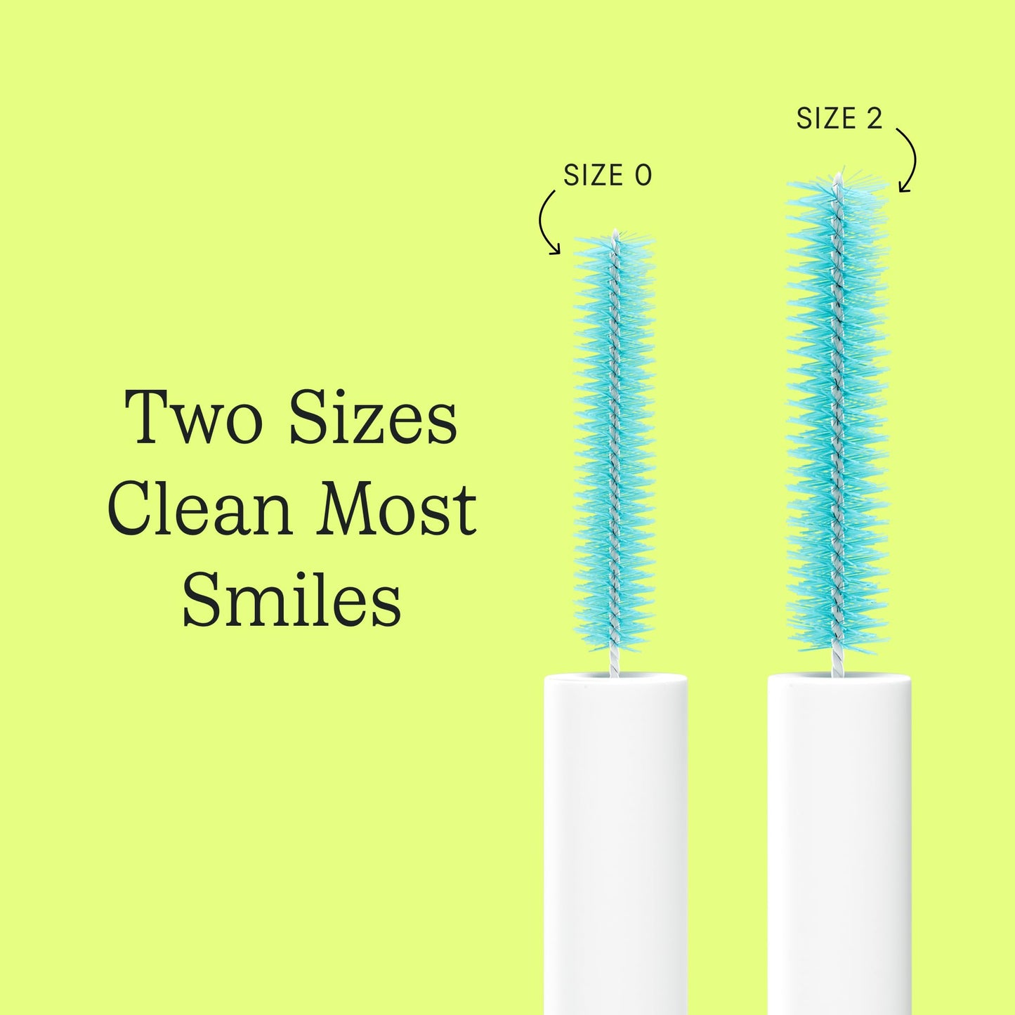 Great Gums Brush by Cocolab, Soft Interdental Brushes for Tight Spaces Between Teeth, Dental Floss Picks for Effective Teeth Cleaning and Oral Care, Suitable for Braces, Size 0, 25 Count