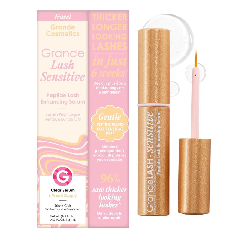 Grande Cosmetics GrandeLASH - Sensitive Peptide Infused Lash Serum for Fuller, Longer-Looking Eyelashes | Cruelty-Free Formula