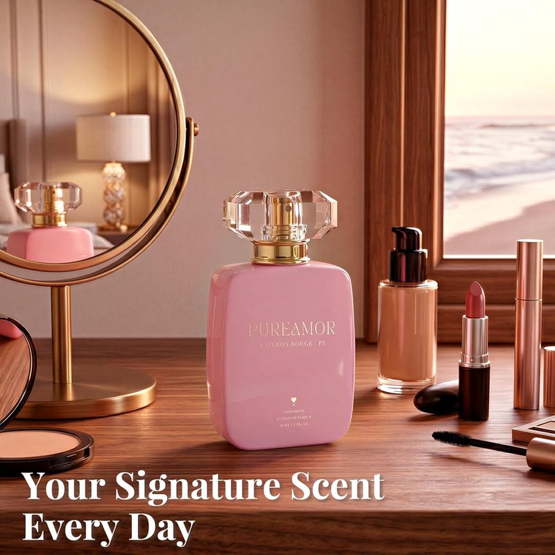 Pheromone Perfume for Women - Saffron Rouge Extrait de Parfum | Long-Lasting Warm Spicy Scent, 1.0 oz / 30 ml