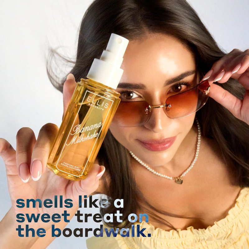 Ellis Brooklyn Banana Milkshake Perfume Mist - Sweet Gourmand Fragrance with Vanilla & Tonka Bean | 90ml/3 fl oz