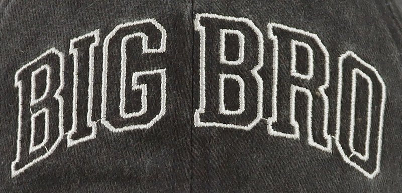 Big Bro Hats for Boys, Funny Adjustable Cotton Embroidered Kids Baseball Cap