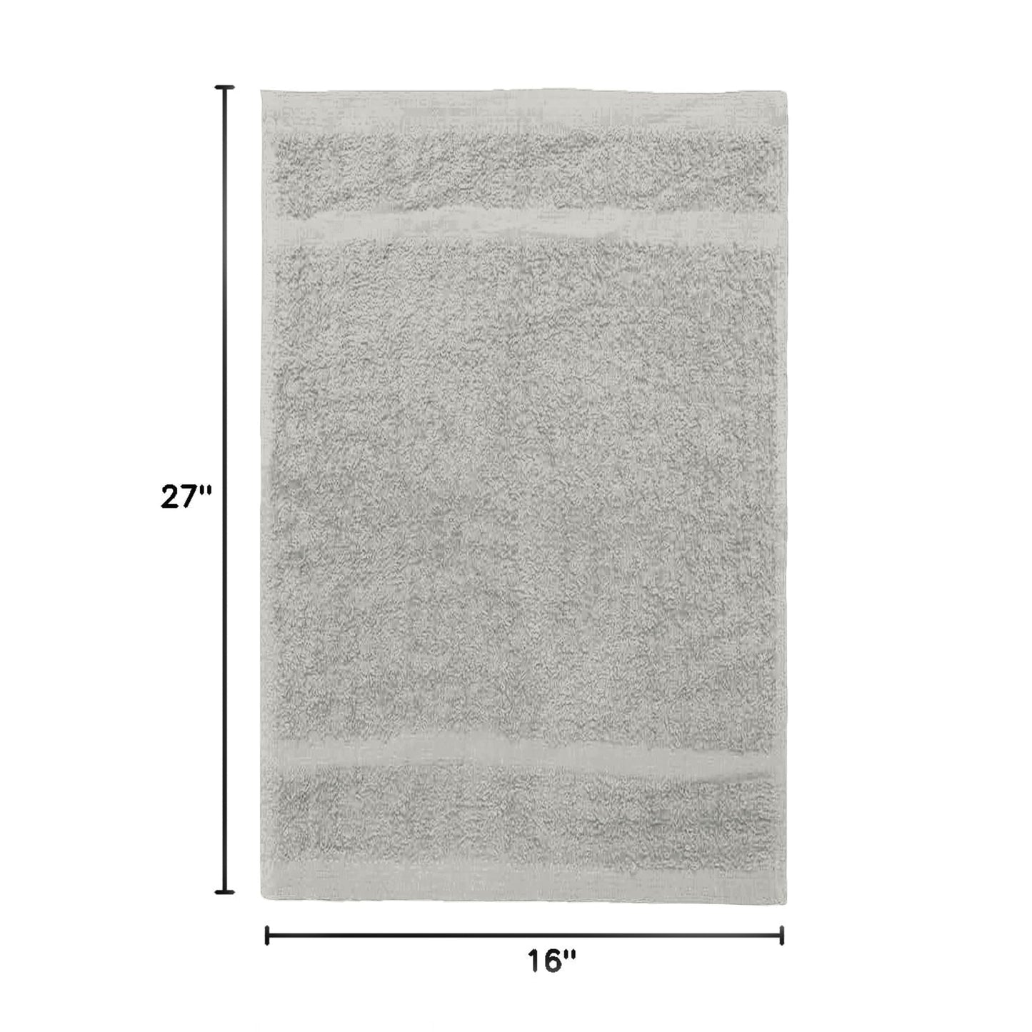 Avalon Towels Salon Towel - Silver Hand Towels Bulk Pack of 24 - 100% Cotton Absorbent Spa, Facial & Gym Towel for Working Out - 16x27 Inches (Not Bleach Proof)