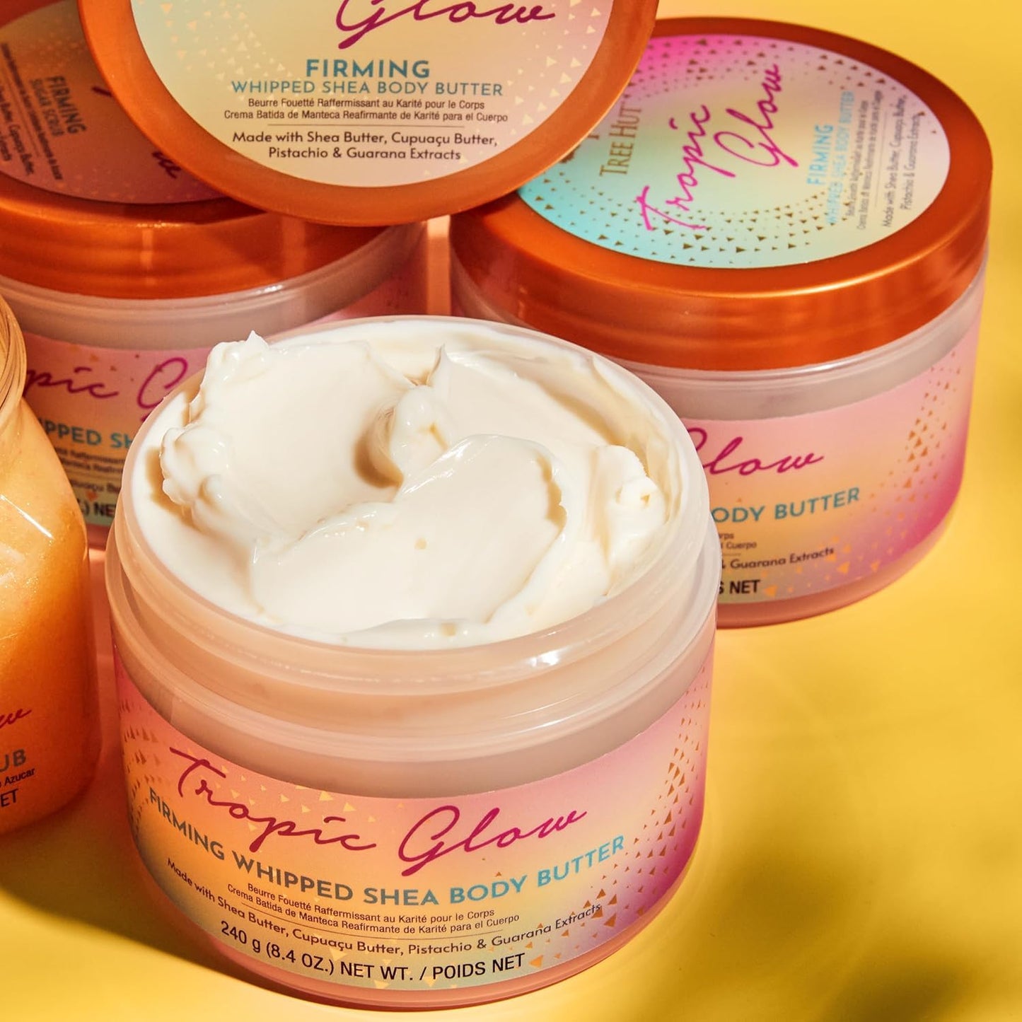 Tree Hut Tropic Glow Whipped Shea Body Butter, Hydrating & Nourishing Body Lotion with Natural Oils, Moisturizer for Soft & Smooth Skin, 8.4 Oz