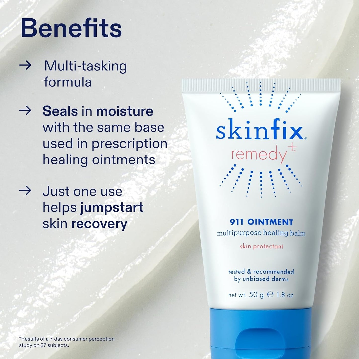 Skinfix 911 Ointment - Multi-Use Healing Balm for Dry, Irritated Skin - 1.8 oz, Vegan & Cruelty-Free