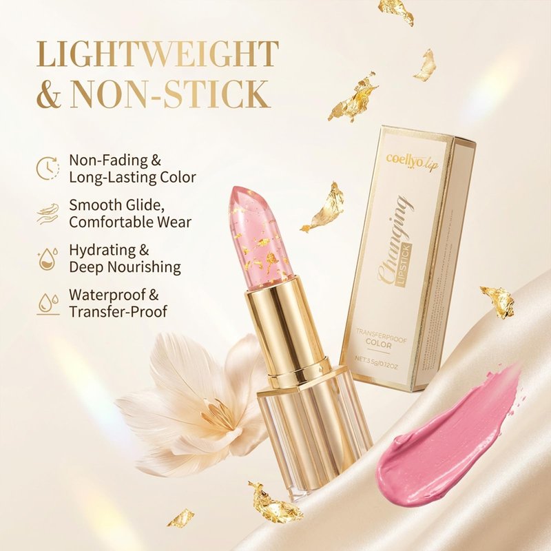 Ph Adjusting Lipstick, Transferproof Color Changing Lipsticks for Women, Color Changing Lipstick, Women Long Lasting Warm Change Waterproof Shine Lip(1pcs)