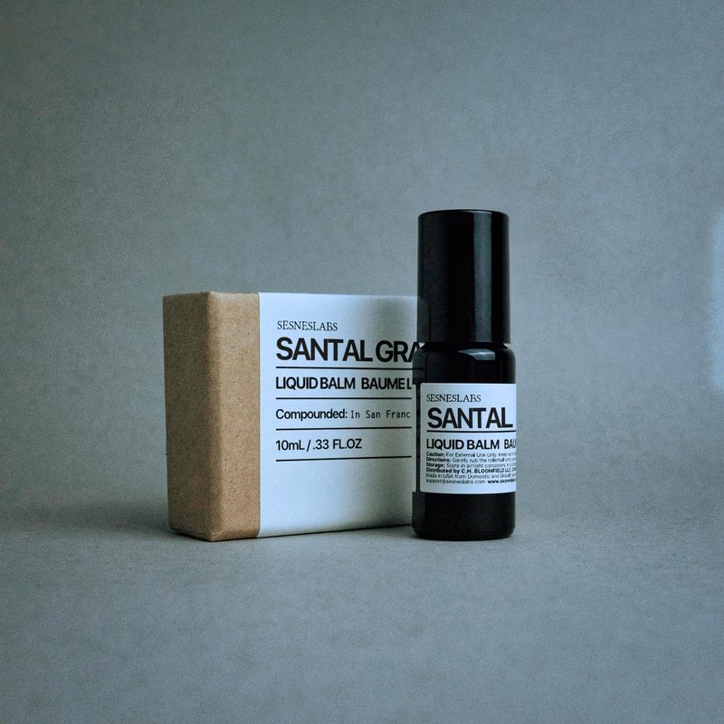 Sesneslabs Santal Grass Roll-On Perfume - Alcohol-Free Niche Scent with Eucalyptus & Sandalwood | 10ml