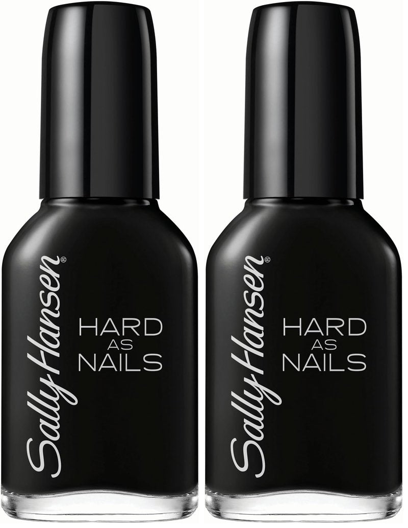 Sally Hansen Hard as Nails Color, Black Heart, 0.45 Fluid Ounce (Pack of 2)
