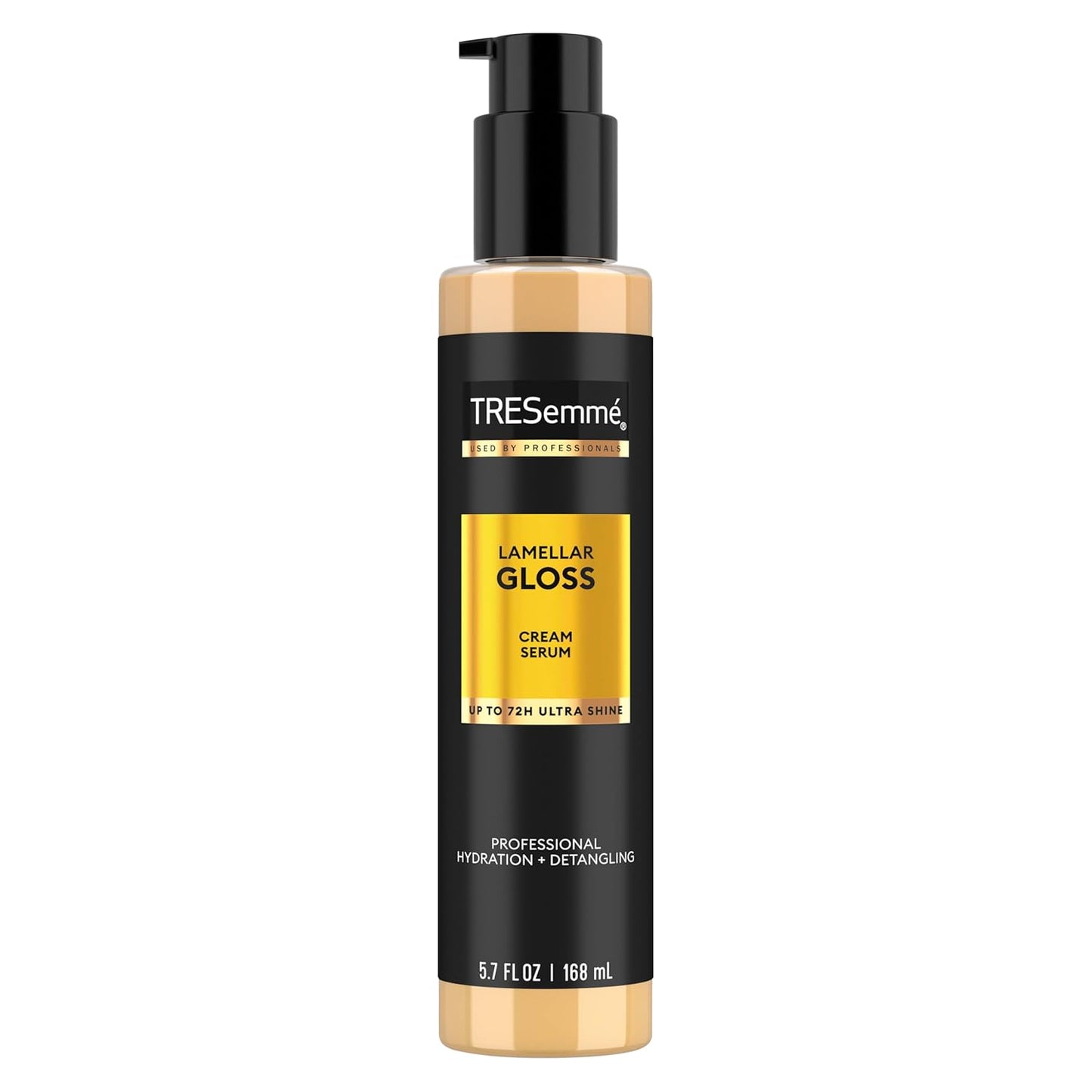 TRESemmé Hydrating Detangling Cream Serum - Ultra Shine Lamellar Gloss, 5.7 Fl Oz | 72-Hour Hydration & Shine